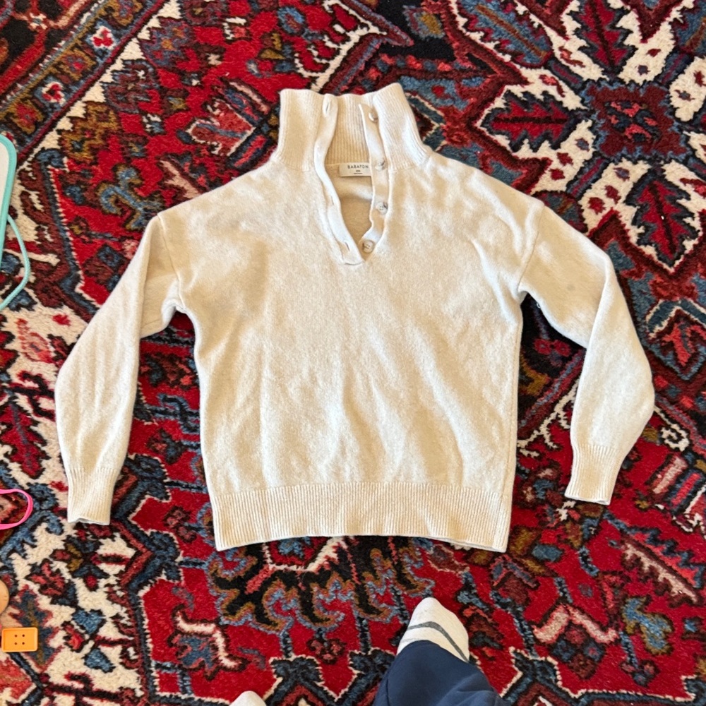 Babaton Cream Cashmere Sweater